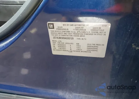 2010 GMC Terrain Sle-1 z USA, uszkodzony, nr VIN 2CTALBEW8A6282129